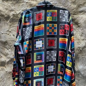 Vintage Chanel silk button up
